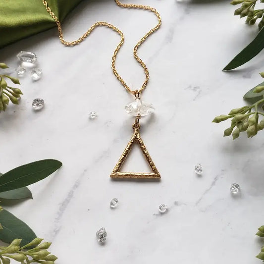 Gold Alchemy Element Necklaces Fire, Water, Air, Earth